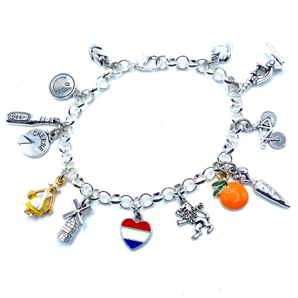 Netherlands Charm Bracelet Holland Dutch Travel Souvenirs